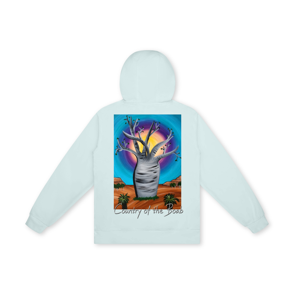 hoodie,Australia,Australian,Aussie,Aus,boab,tree,outback,landscape,art,country,western,rocks,desert,sunset,sunrise,original,painting,artwork
