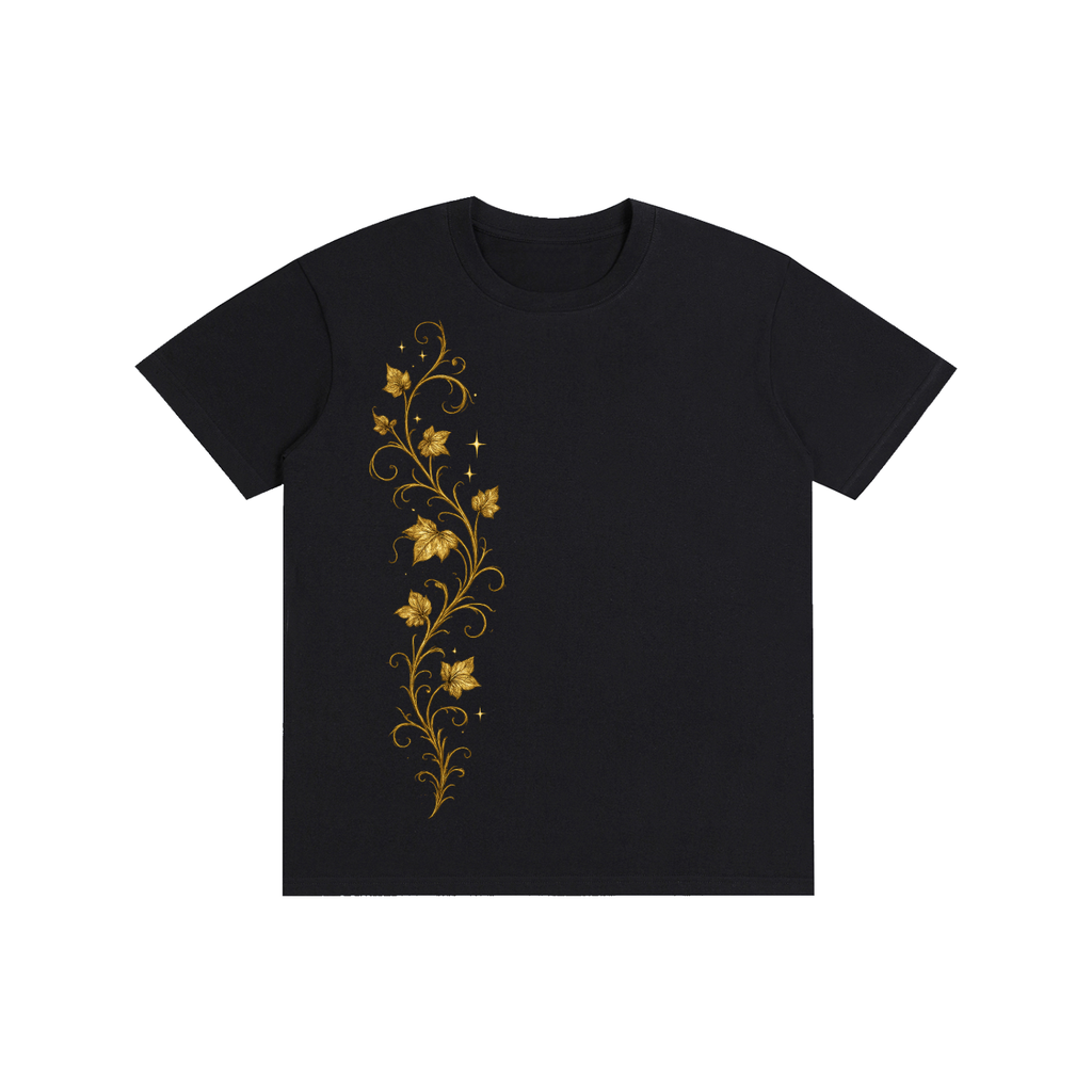 vines,star,stars,gold,goldvine,flowers,tshirt,simple,elegant,leaf,vine,plant,metallic