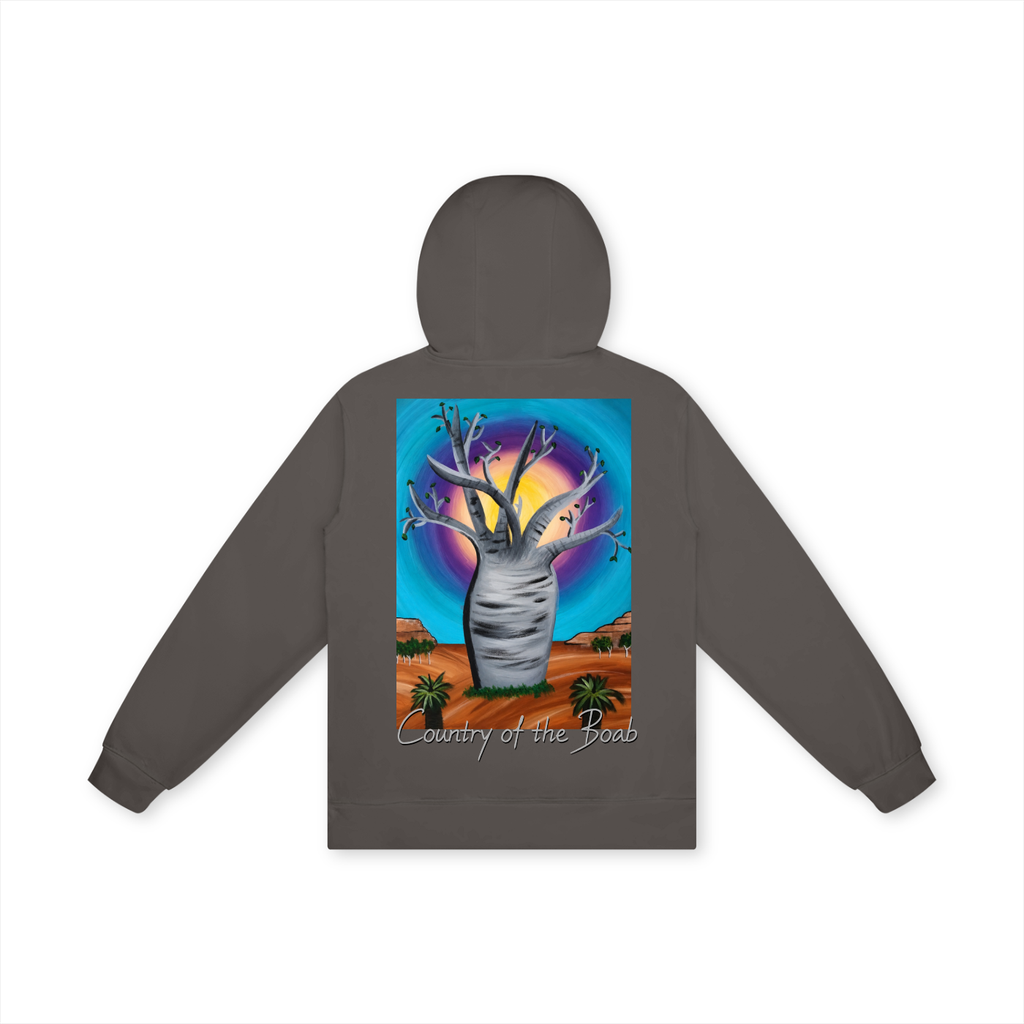 hoodie,Australia,Australian,Aussie,Aus,boab,tree,outback,landscape,art,country,western,rocks,desert,sunset,sunrise,original,painting,artwork